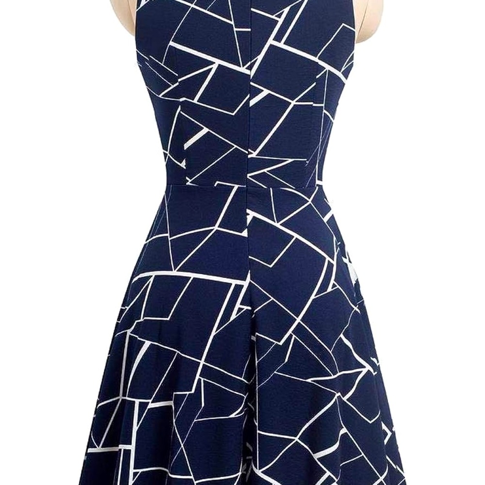NWT Homeyee Women's Cocktail A-Line Embroidery Dress - Picture 2 of 6